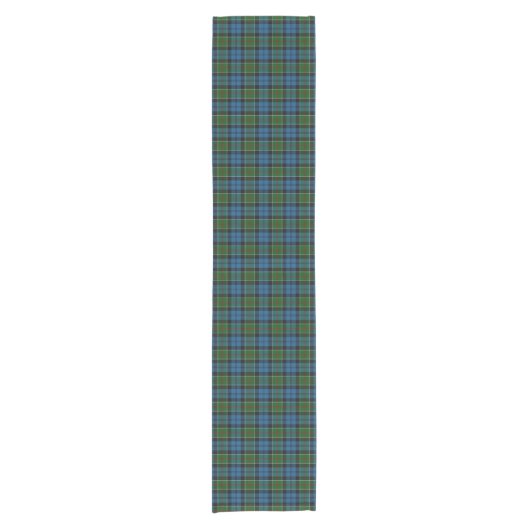 Old Scottish Clan Colquhoun Tartan Pset Korte Tafelloper (Voorkant)