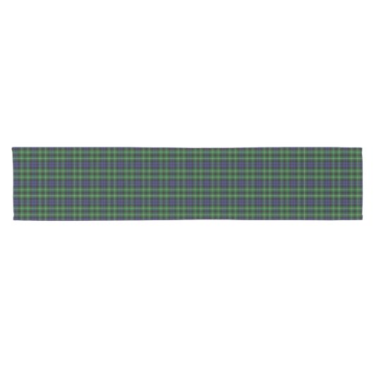 Old Scottish Clan Graham Tartan Pset Korte Tafelloper (Horizontaal)