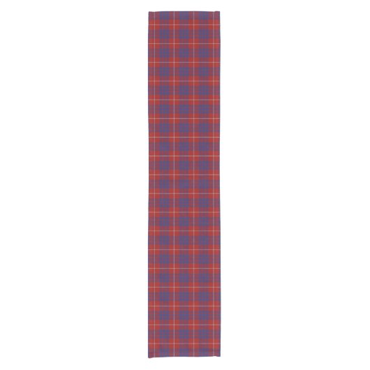 Old Scottish Clan Hamilton Tartan Pset Korte Tafelloper (Voorkant)