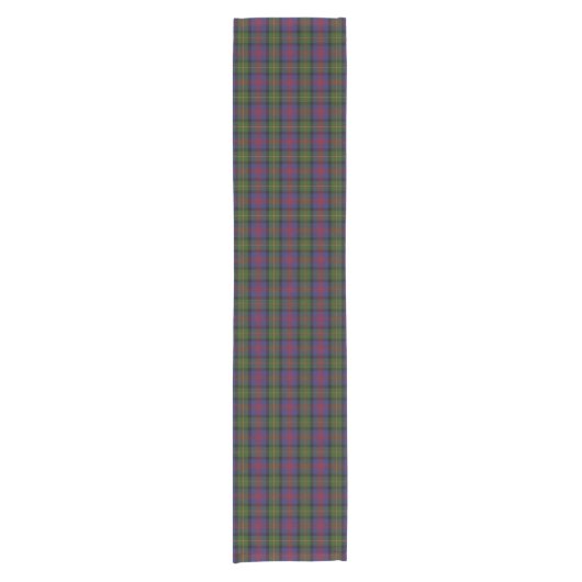 Old Scottish Clan Logan Tartan Pset Korte Tafelloper (Voorkant)