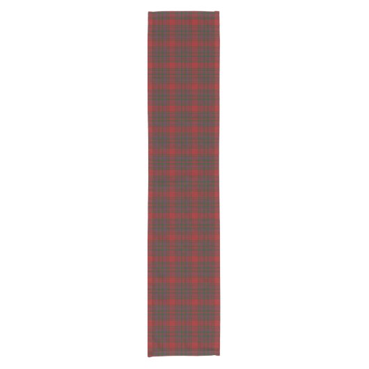 Old Scottish Clan MacDougall Tartan Pset Korte Tafelloper (Voorkant)