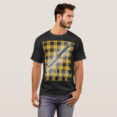 Old Scottish Clan MacLeod Tartan Design T-shirt (Voorkant volledig)