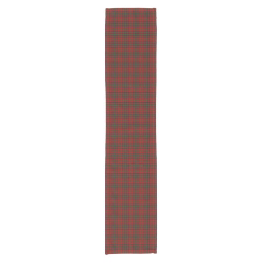 Old Scottish Clan Matheson Mathieson Tartan Pset Korte Tafelloper (Voorkant)