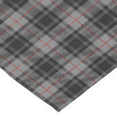 Old Scottish Clan Moffat Grey Black Tartan Korte Tafelloper (Hoek)