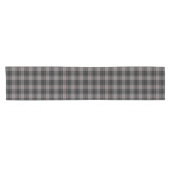 Old Scottish Clan Moffat Grey Black Tartan Korte Tafelloper (Horizontaal)