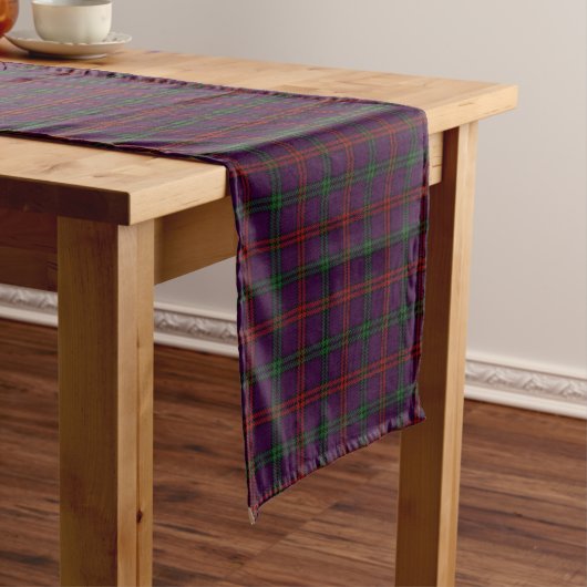Old Scottish Clan Montgomery Tartan Pset Korte Tafelloper (Voorbeeld)