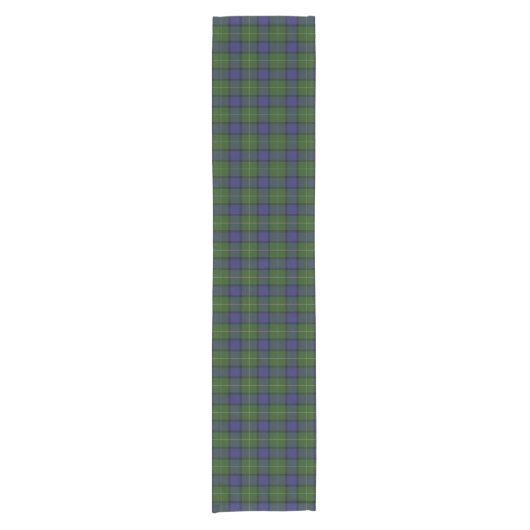 Old Scottish Clan Muir Tartan Pset Korte Tafelloper (Voorkant)