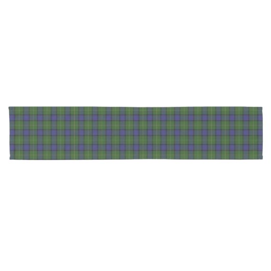 Old Scottish Clan Muir Tartan Pset Korte Tafelloper (Horizontaal)