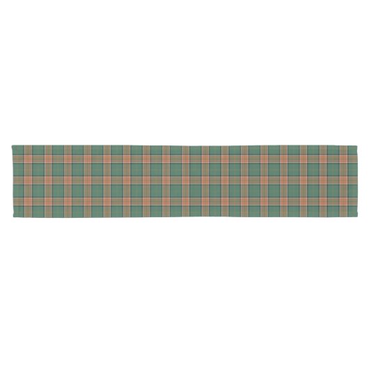 Old Scottish Clan Pollock Tartan Korte Tafelloper (Horizontaal)
