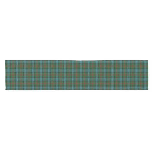 Old Scottish Clan Ross Hunting Tartan Pset Korte Tafelloper (Horizontaal)