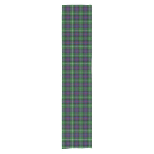Old Scottish Clan Sutherland Tartan Pset Korte Tafelloper (Voorkant)