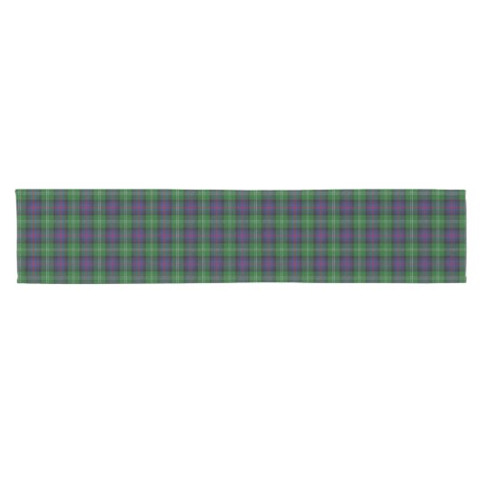 Old Scottish Clan Sutherland Tartan Pset Korte Tafelloper (Horizontaal)