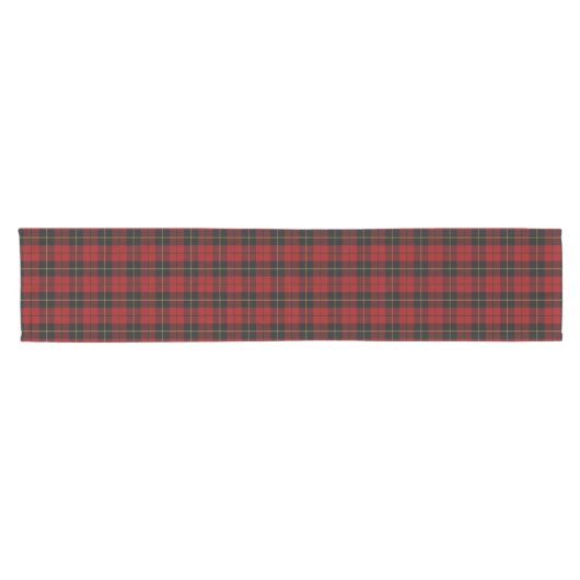 Old Scottish Clan Wallace Tartan Pset Korte Tafelloper (Horizontaal)