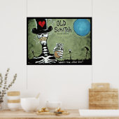 OLD SCRATCH, waar is je Jezus nu? Poster (Keuken)