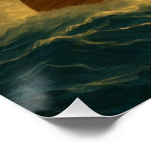 Old Sea Dogs: a sailor and his trusty canine  Perfect Poster (Hoek)