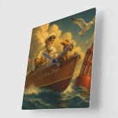 Old Sea Dogs: a sailor and his trusty canine  Vierkante Klok (Hoek)