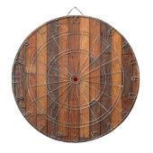 Old Shabby Wood Flooring Dartbord (Voorkant)