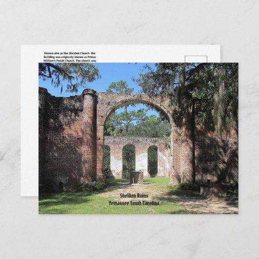 Old Sheldon Ruins Briefkaart (Voorkant / Achterkant)