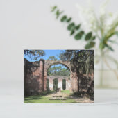 Old Sheldon Ruins Briefkaart (Staand voorkant)