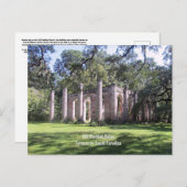 Old Sheldon Ruins Church Briefkaart (Voorkant / Achterkant)