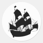 Old Ship Silhouette Stickers (Voorkant)