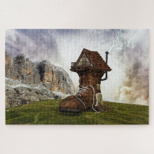 old shoe house puzzel