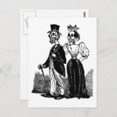 Old Skeleton Couple ongeveer begin jaren 1900, Mex Briefkaart (Voorkant / Achterkant)