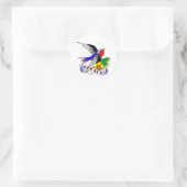 Old Skool Swallow Tattoo Ronde Sticker (Tas)