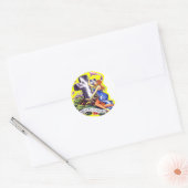 Old Skool Tattoo Rock van de eeuwen Ronde Sticker (Envelop)