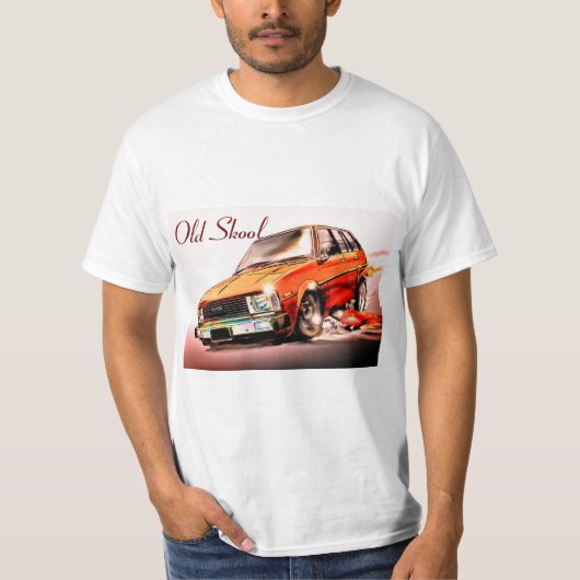 Old Skool Toyota Corolla Cartoon T-shirt (Voorkant)