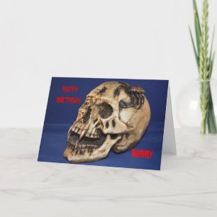 Old Skull Birthday Kaart