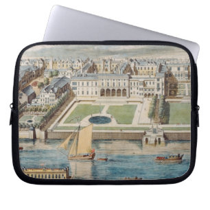 Old Somerset House on the Strand, gegraveerd door Laptop Sleeve