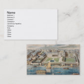 Old Somerset House on the Strand, gegraveerd door  Visitekaartje (Voorkant / Achterkant)