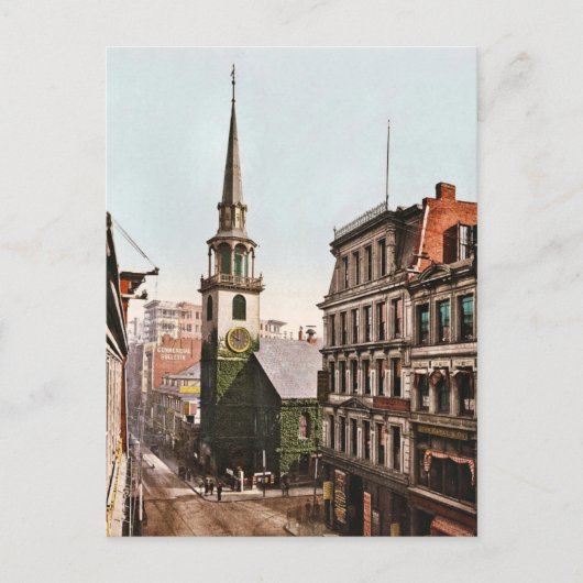 Old South Church Boston 1900 Vintage Briefkaart (Voorkant)