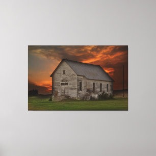 Old South Dakota Rustic Building Canvas Print
