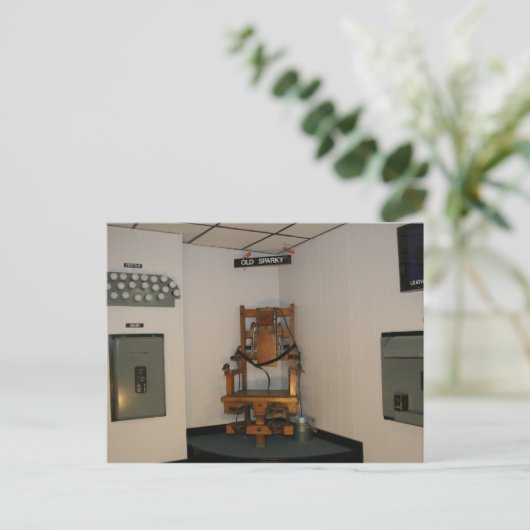 Old Sparky Briefkaart (Staand voorkant)