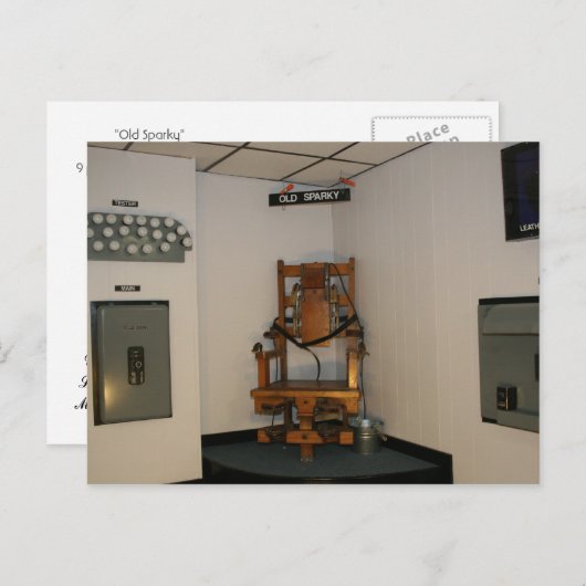 Old Sparky Briefkaart (Voorkant / Achterkant)