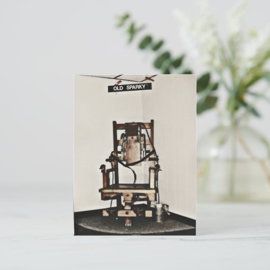 Old Sparky Briefkaart (Staand voorkant)