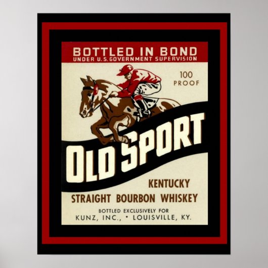 Old Sport Whiskey Ad Poster (Voorkant)