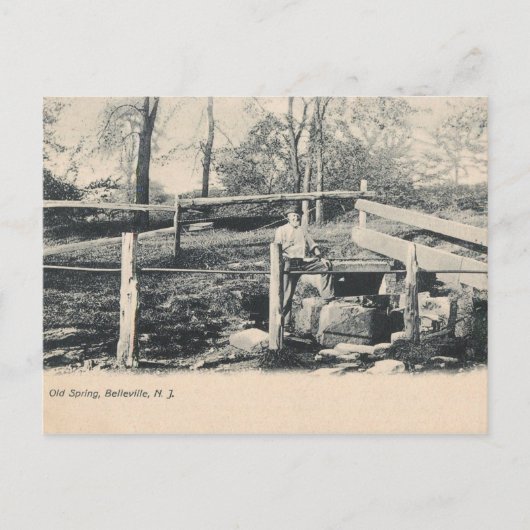Old Spring, Belleville, NJ 1907  Briefkaart (Voorkant)