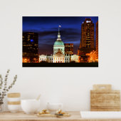 Old St. Louis Courthouse Closeup Poster (Keuken)