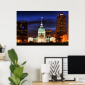 Old St. Louis Courthouse Closeup Poster (Thuiskantoor)