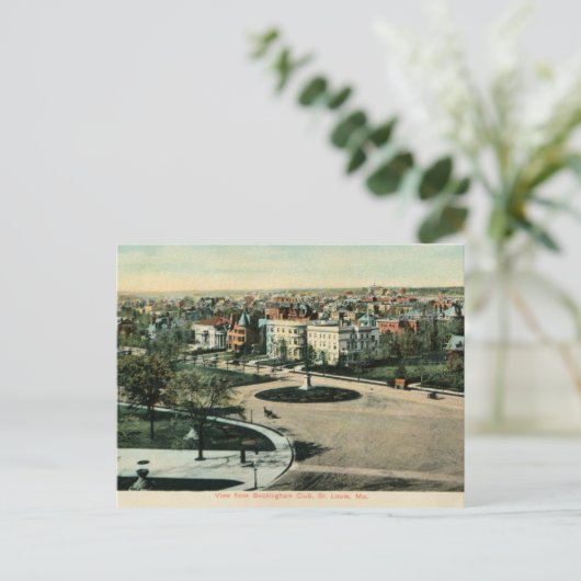 Old St. Louis MO Panoramic view Briefkaart (Staand voorkant)