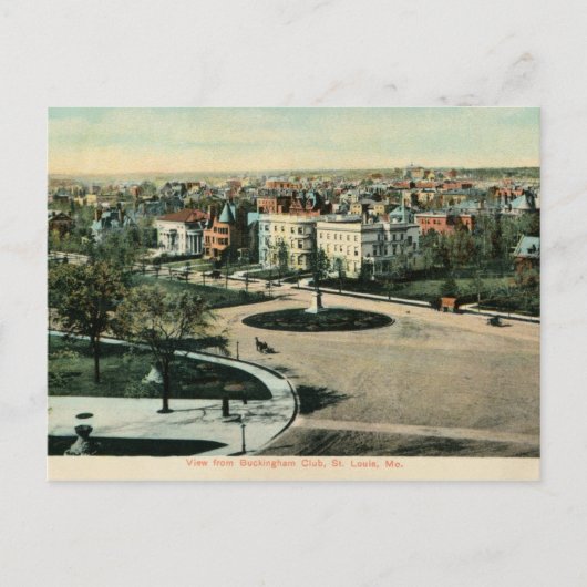 Old St. Louis MO Panoramic view Briefkaart (Voorkant)