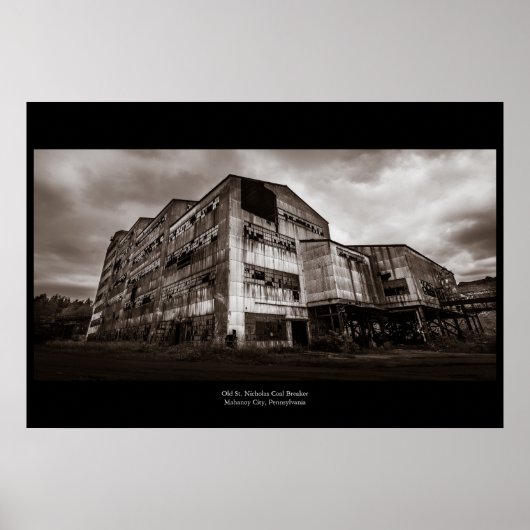 Old St. Nicholas Coal Breaker Poster (Voorkant)
