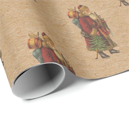 Old St. Nick Cadeaupapier (Rol Hoek)