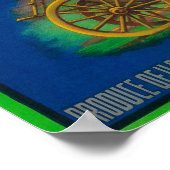 Old Stage Pear Crate LabelMedford, OF Poster (Hoek)