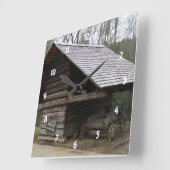 Old Stagecoach Clock Vierkante Klok (Hoek)