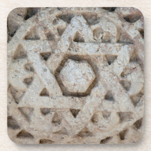 Old Star of David carving, Israël Bier Onderzetter