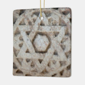 Old Star of David carving, Israël Keramisch Ornament (Links)